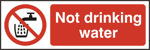 NOT DRINKING WATER SIGN - BSS11676